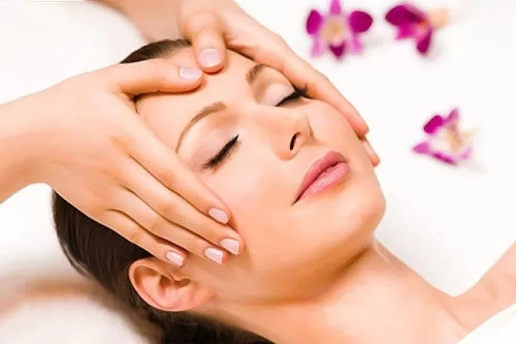 a woman receiving a massage