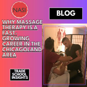 NASI students performing hands on practice during their massage therapy course